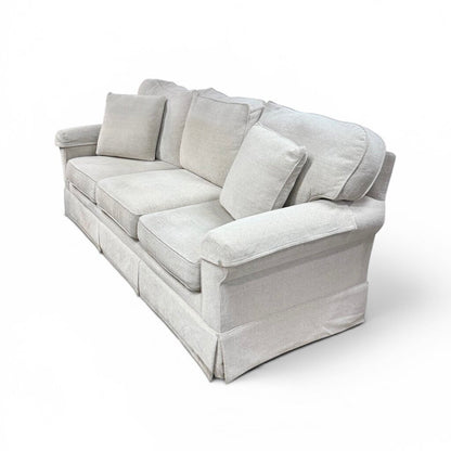 Soft Cream 3 Seater Couch With Two Matching Pillows