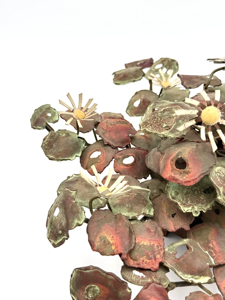 VTG Brutalist Copper and Brass Plant Sculpture