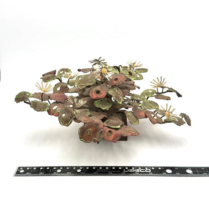 VTG Brutalist Copper and Brass Plant Sculpture