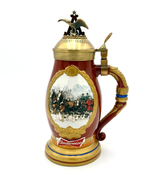 Budweiser Bradford Exchange Timeless Traditions Heirloom Collectable Stein