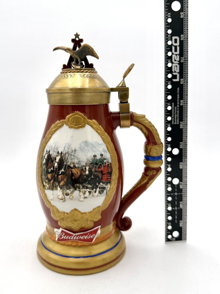 Budweiser Bradford Exchange Timeless Traditions Heirloom Collectable Stein