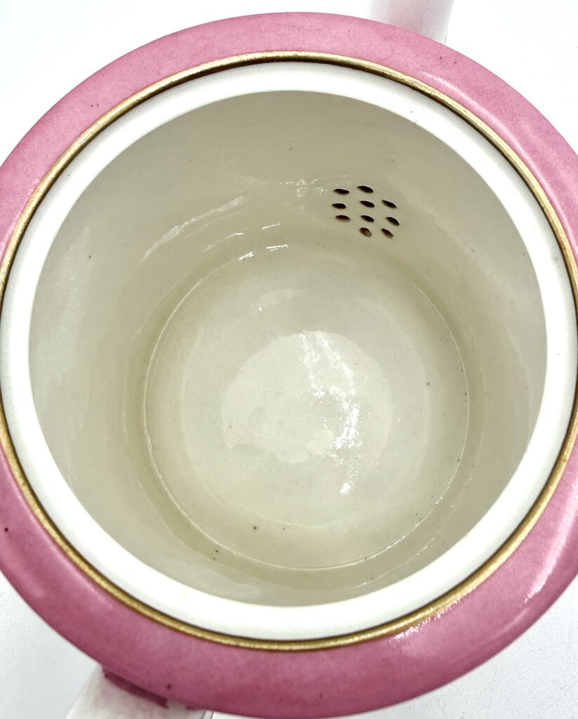 VTG Pink And Gold Set of 16 CMP England Porcelain Tea Set
