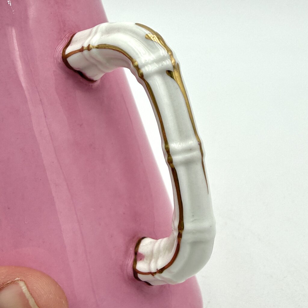 VTG Pink And Gold Set of 16 CMP England Porcelain Tea Set