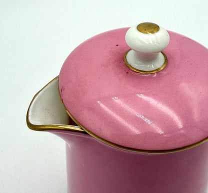 VTG Pink And Gold Set of 16 CMP England Porcelain Tea Set