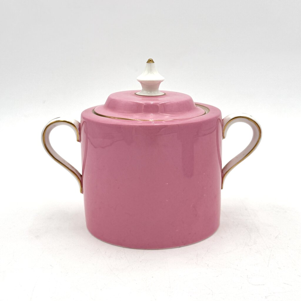 VTG Pink And Gold Set of 16 CMP England Porcelain Tea Set