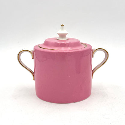 VTG Pink And Gold Set of 16 CMP England Porcelain Tea Set