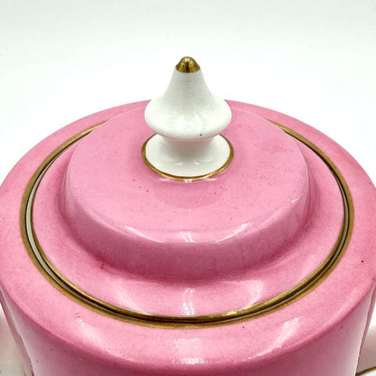 VTG Pink And Gold Set of 16 CMP England Porcelain Tea Set