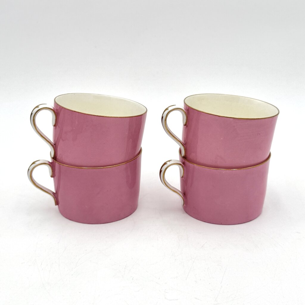 VTG Pink And Gold Set of 16 CMP England Porcelain Tea Set