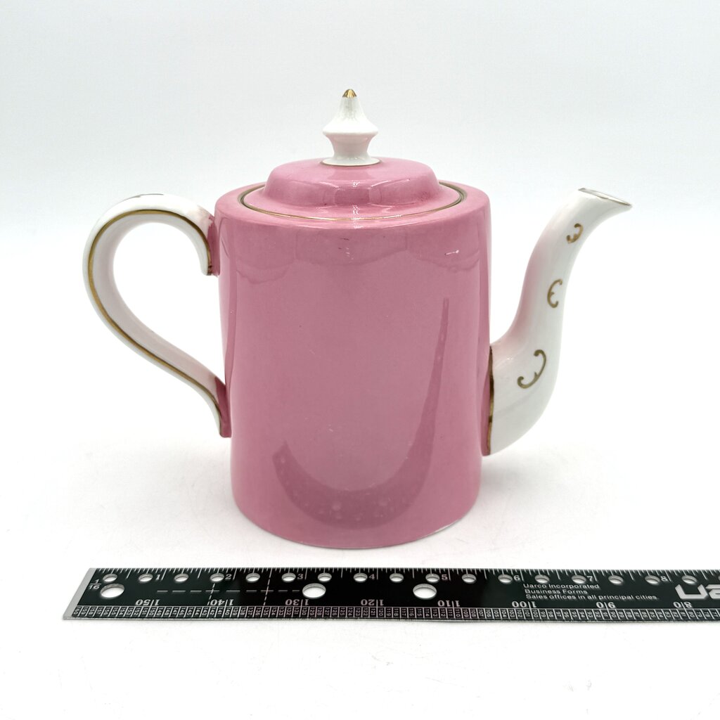VTG Pink And Gold Set of 16 CMP England Porcelain Tea Set
