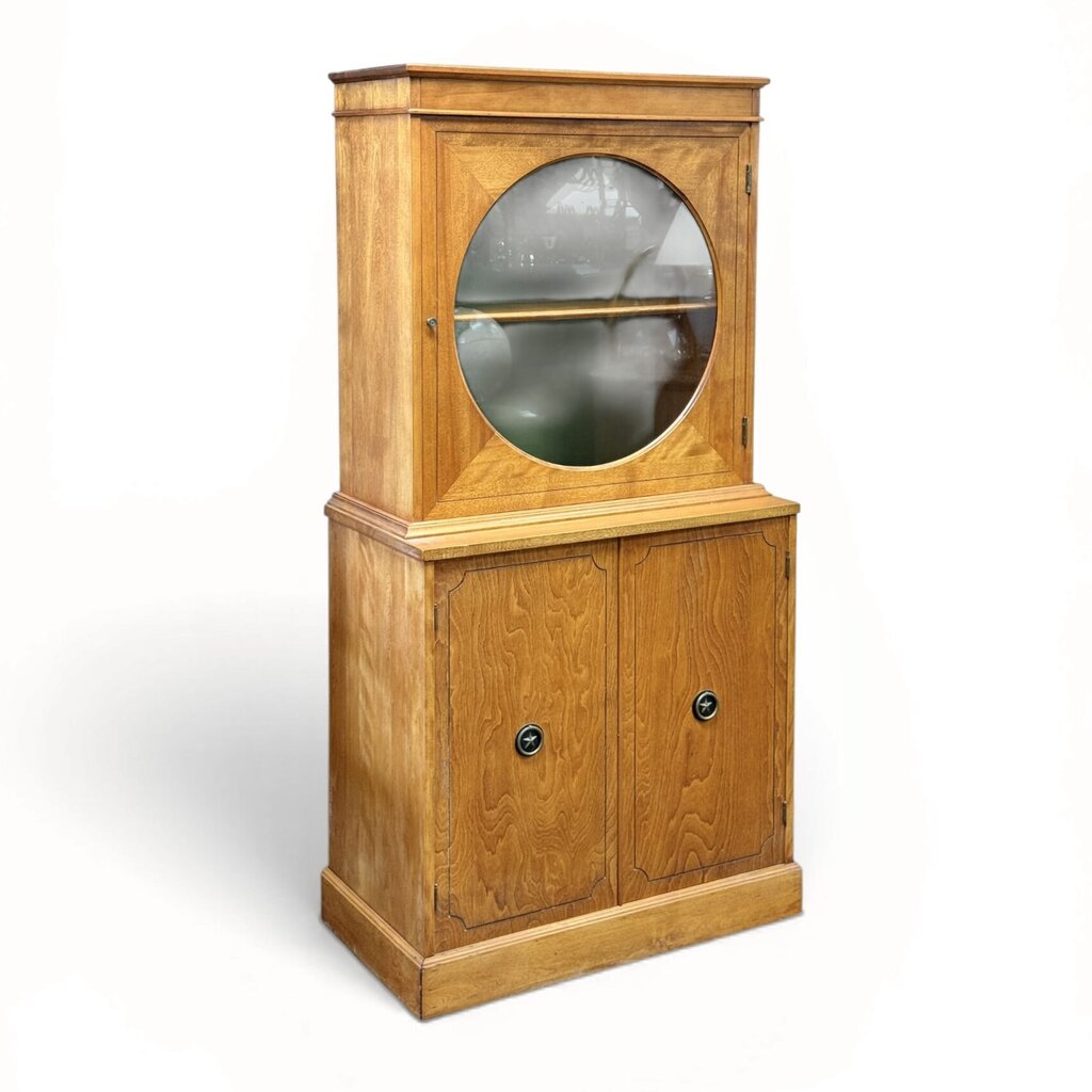 Circular Glass Door Cabinet