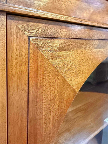 Circular Glass Door Cabinet