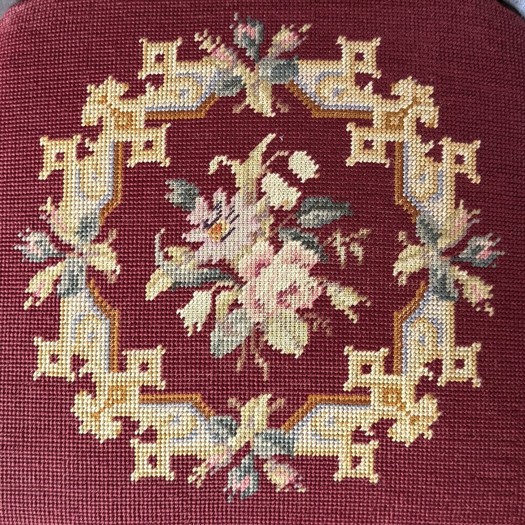 Red Needlepoint Chair