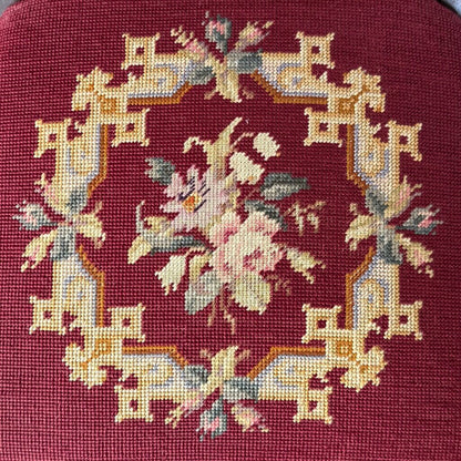 Red Needlepoint Chair