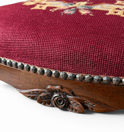 Red Needlepoint Chair