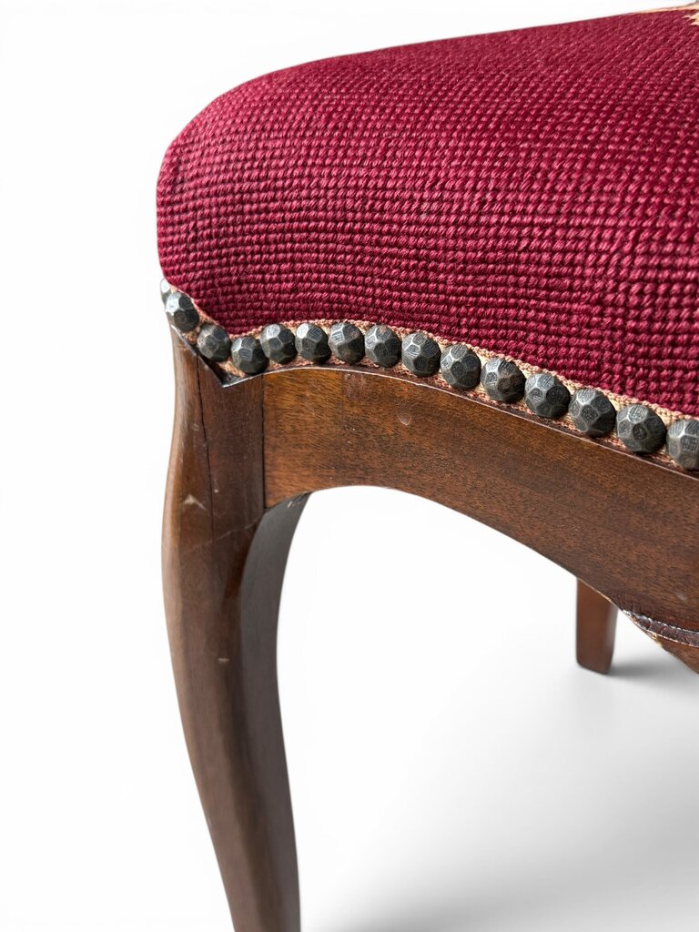 Red Needlepoint Chair