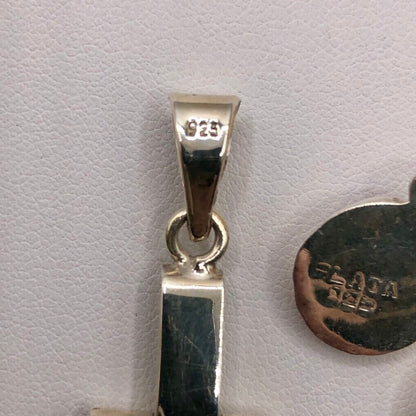 925 Sterling & Red Jasper Pendant & Earring Set /b