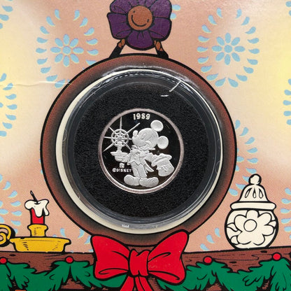 Rarities Mint Disney .999 Solid Silver Coin Mickey’s Holiday Treasures 4th Edition /b