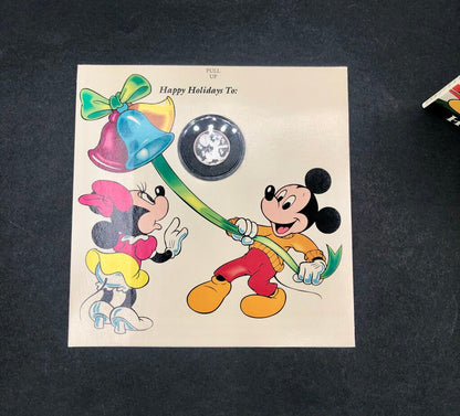 Rarities Mint Disney .999 Solid Silver Coin Mickey’s Holiday Treasures 4th Edition /b