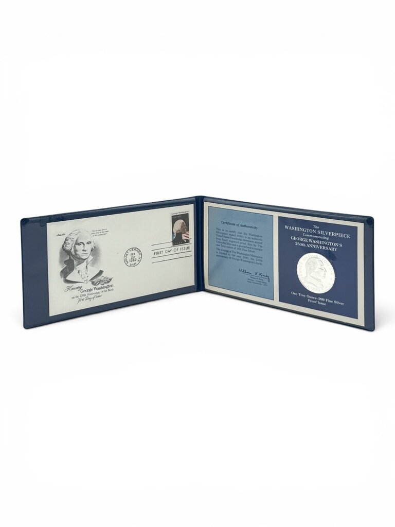 George Washington 250th Anniversary One Troy Ounce .999 Silver Proof
