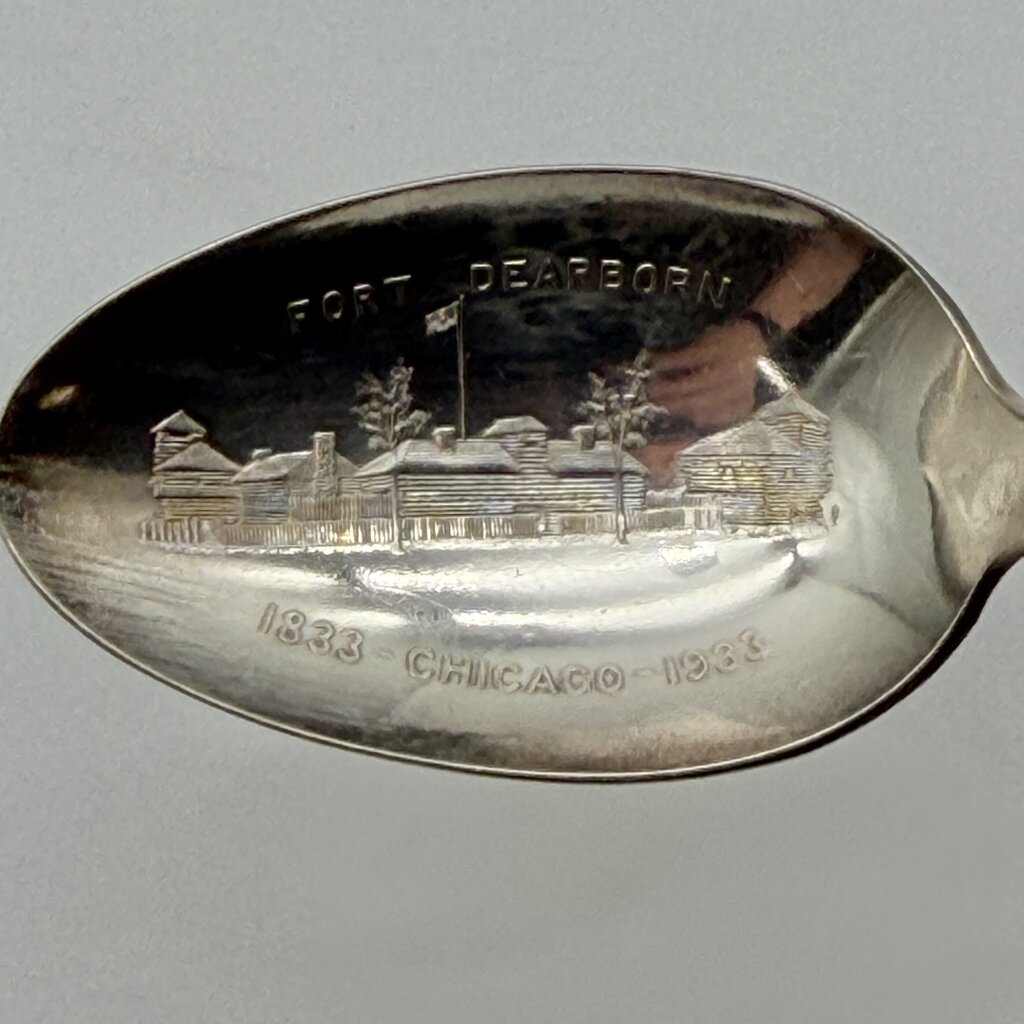 1933 Chicago World Fair Century of Progress Century Silver Plate Souvenir Teaspoons-Set of 6 /co
