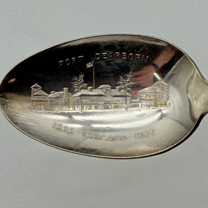 1933 Chicago World Fair Century of Progress Century Silver Plate Souvenir Teaspoons-Set of 6 /co