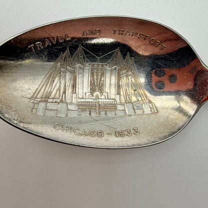 1933 Chicago World Fair Century of Progress Century Silver Plate Souvenir Teaspoons-Set of 6 /co