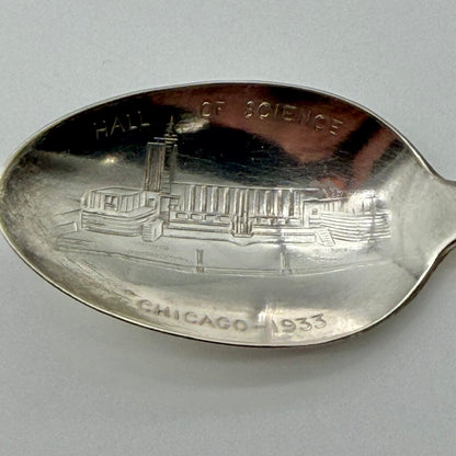 1933 Chicago World Fair Century of Progress Century Silver Plate Souvenir Teaspoons-Set of 6 /co