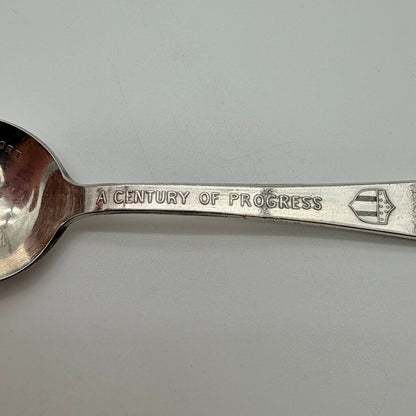 1933 Chicago World Fair Century of Progress Century Silver Plate Souvenir Teaspoons-Set of 6 /co