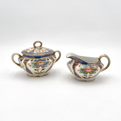 Antique Nippon Morimura Creamer and Sugar Urn