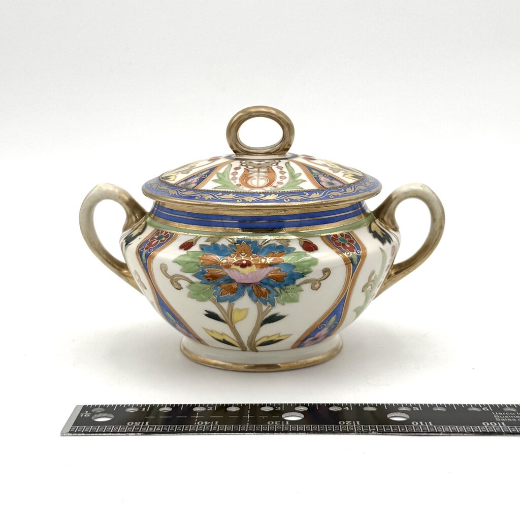 Antique Nippon Morimura Creamer and Sugar Urn
