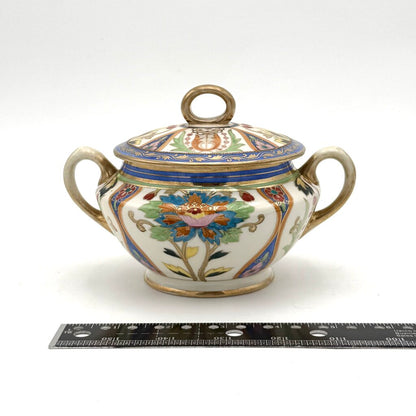 Antique Nippon Morimura Creamer and Sugar Urn
