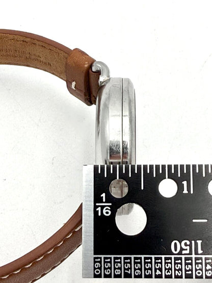 Men's Shinola Runwell Blue Slate Dial with Tan Leather Strap Wristwatch (Not Working)