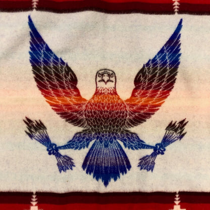 Pendleton Woolen Mills Beaver State Eagle Indian Robe/ Shawl /b