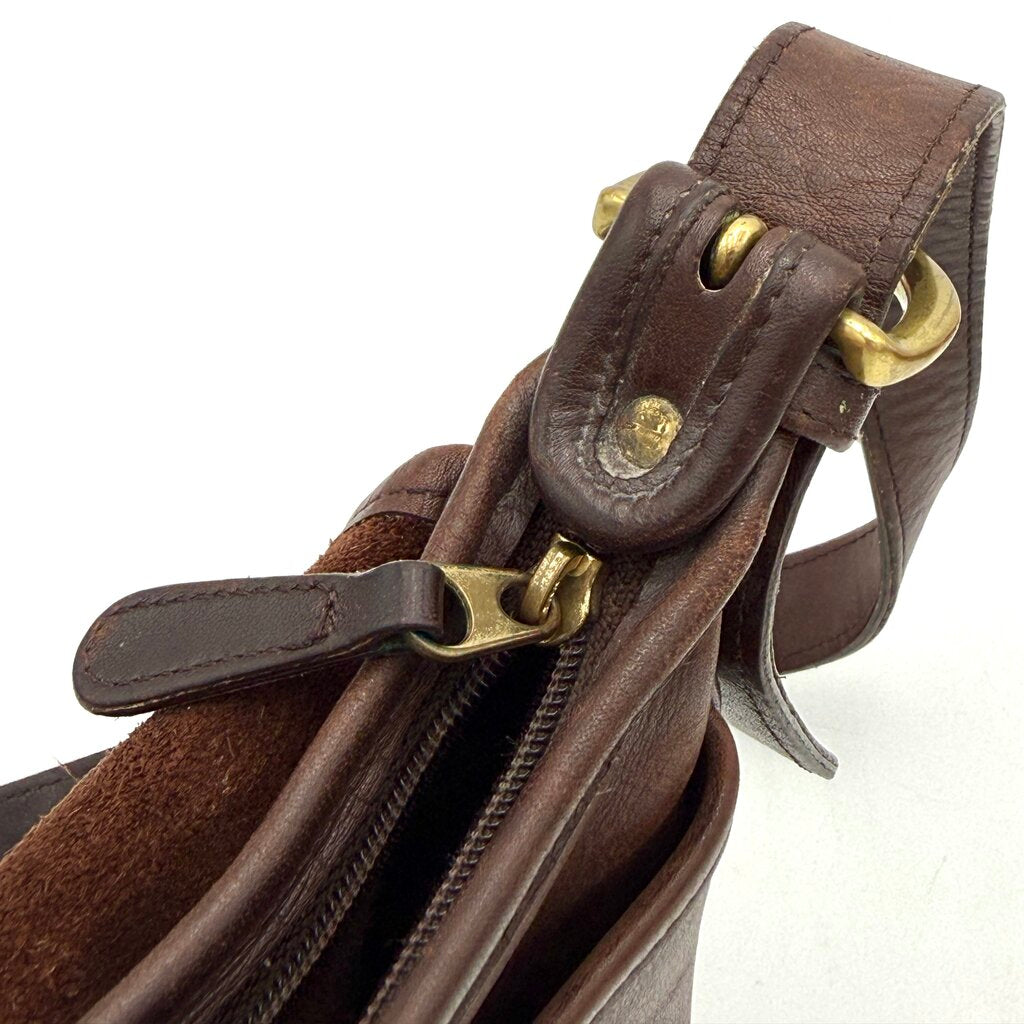 VTG Coach Flip Fletcher Dark Brown Crossbody Bag (HAS WEAR)