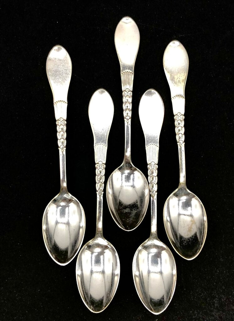 1920s Carl Cohn Danish Silver Plate Espresso Spoons /b