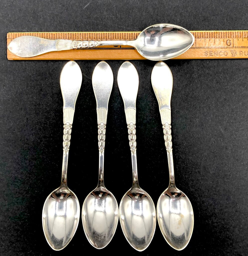 1920s Carl Cohn Danish Silver Plate Espresso Spoons /b