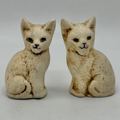 Lot Of 10 Vintage Miniature Bisque Animal Figurines Dog Bunny Cat Horse Penguin /cb
