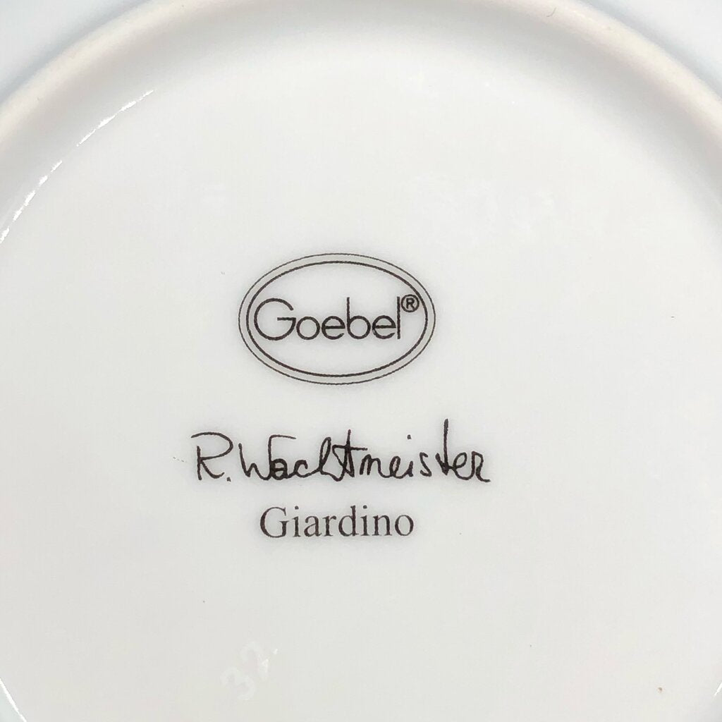 Vintage Goebel Rosina Wachtmeister “Giardino” Mini Cat Plate /b