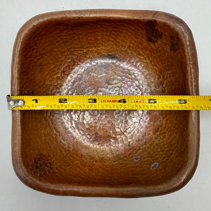 Vintage Hand Hammered 7” Copper Bowl Made in Mexico /cb