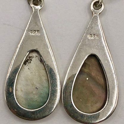 3pr Sterling Silver & Abalone Dangle Earrings /b