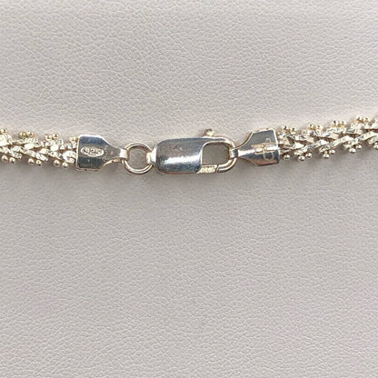 OTC Italy Sterling Silver 16” V-Neck Necklace /b