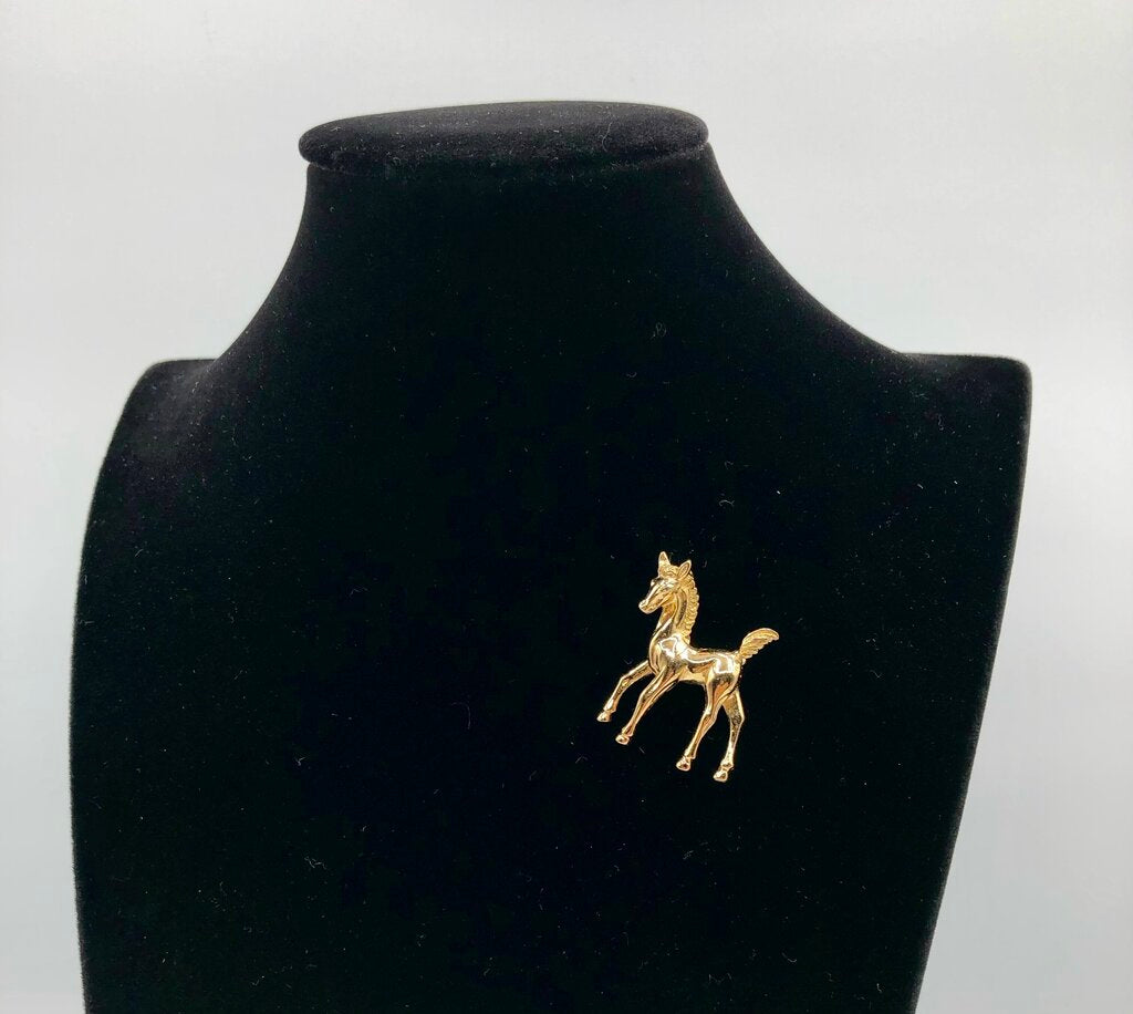 Pair Equestrian Horse Brooches/ Monet & Beau Sterling Silver /b
