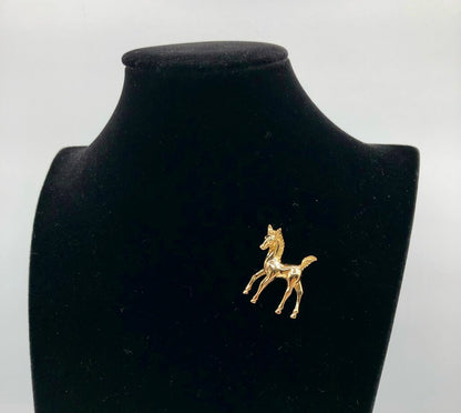 Pair Equestrian Horse Brooches/ Monet & Beau Sterling Silver /b