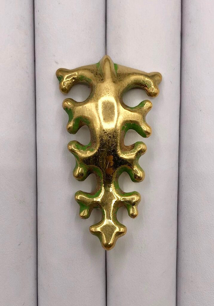 Finnish Bronze Kalevala Koru Oksasolki Branch Lapel Pin /b