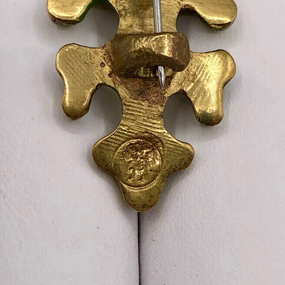 Finnish Bronze Kalevala Koru Oksasolki Branch Lapel Pin /b