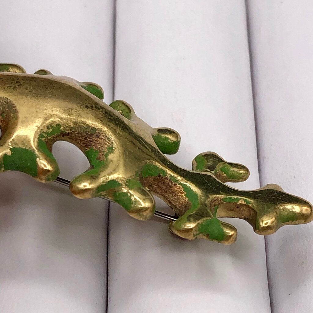 Finnish Bronze Kalevala Koru Oksasolki Branch Lapel Pin /b