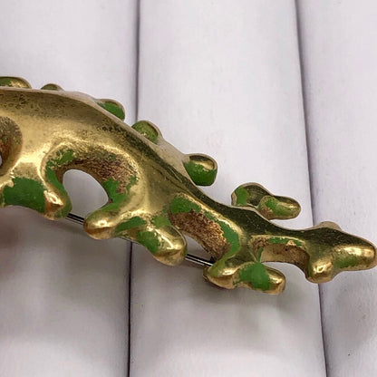 Finnish Bronze Kalevala Koru Oksasolki Branch Lapel Pin /b