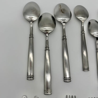 Hampton Silversmiths Avignon 1 Satin Sainless Flatware 20 Piece Lot /cb