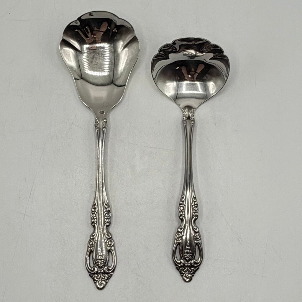 Oneida Community Stainless “Brahms” 7 Piece Serving Set Spoons Casserole Fork /cb