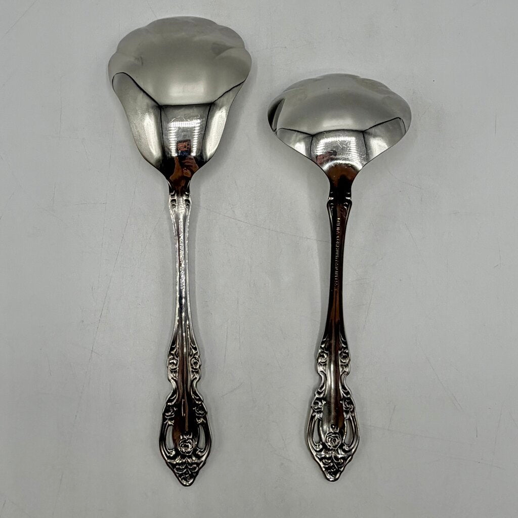 Oneida Community Stainless “Brahms” 7 Piece Serving Set Spoons Casserole Fork /cb